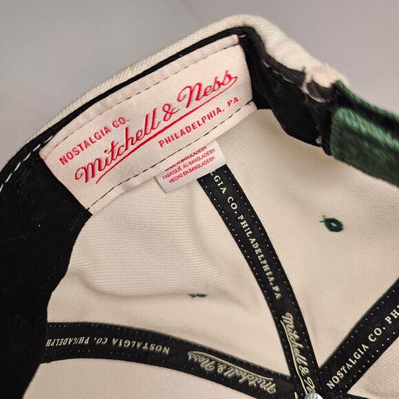 Mitchell & Ness Boston Celtics Larry Bird Snapback White Hat Cap Rare White - Picture 9 of 15